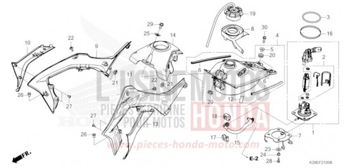 RESERVOIR A CARBURANT CRF125FP de 2023